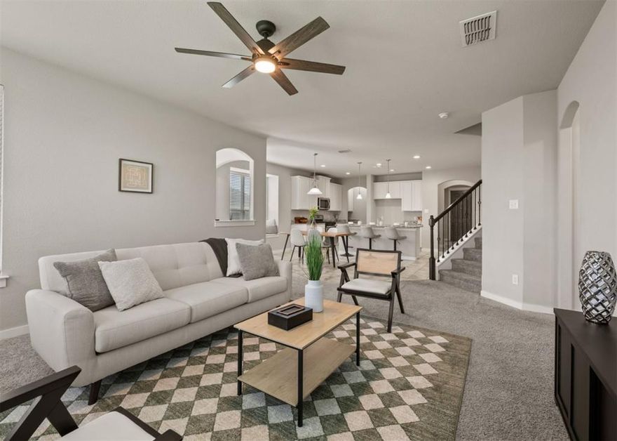 Room for everyone!! Situated on one of the most desirable streets in the neighborhood with amazing curb appeal, this exceptional home located in Fairways of Champion Circle offers the perfect blend of comfort, functionality, and location. With 5 generously sized bedrooms and a dedicated home office downstairs, there’s ample space to accommodate a variety of lifestyles—whether working from home, hosting guests, or creating the home of your dreams. The flexible layout includes an additional upstairs living area ideal for entertainment or relaxation, four additional bedrooms, and a bonus room that could be used for an additional oversized office or media room. Featuring a spacious backyard, offering perfect space for outdoor enjoyment. Bring your golf cart and enjoy trips to Champions Circle Golf Club or BigShots Golf! Nearby to Tanger Outlet Mall, you’re just minutes from shopping, dining, and major highways connecting you quickly to Alliance, Southlake, and the greater Metroplex. Located in the acclaimed Northwest ISD, this home is zoned for the newly built Hatfield Elementary and Pike Middle School, and the recently renovated Northwest High School. The community also offers access to a pool and park, enhancing the neighborhood lifestyle. Whether you're seeking space, convenience, or a vibrant community atmosphere—this home truly has it all.