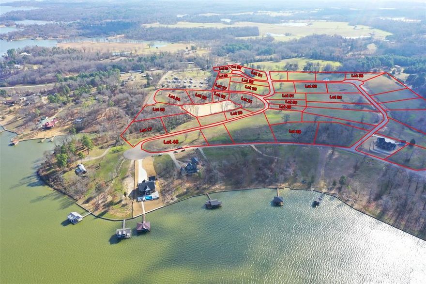 Discover the perfect place to build your lake getaway in SouthShores, a beautiful new gated subdivision on the shores of Lake Bob Sandlin. Just a couple of hours from the DFW metroplex, this up-and-coming community offers the peace of lake living with the convenience of nearby access.
Enjoy exclusive access to a community waterfront lot featuring a fishing dock, perfect for relaxing weekends and making memories with friends and family. Whether you're dreaming of a weekend retreat or a full-time lake home, SouthShores provides the ideal setting for your custom build. Secure your lot now and start planning your life at the lake! LOT IS WATERFRONT TO POND.