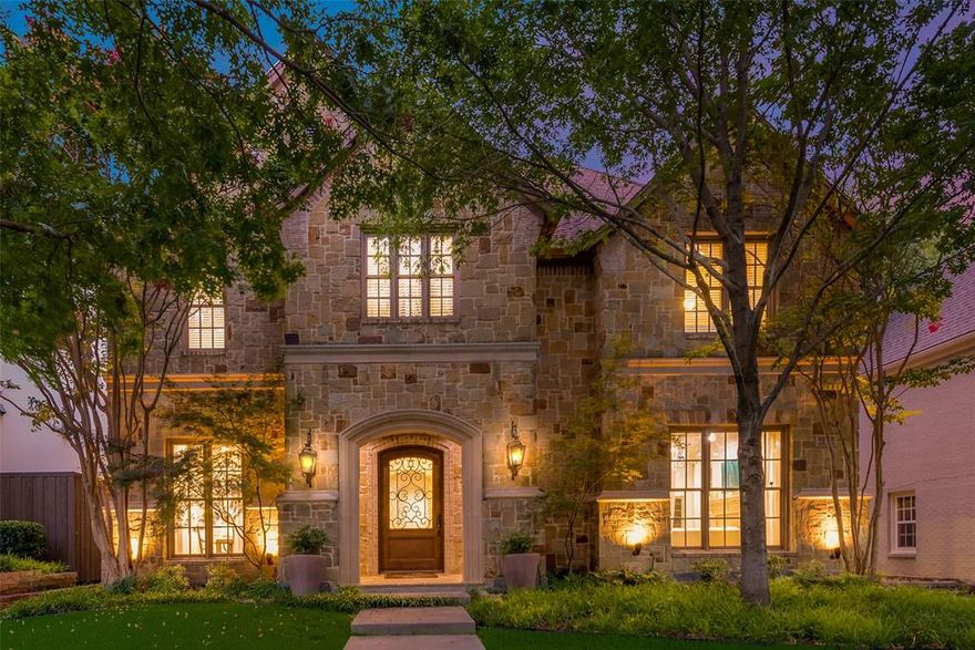 Beautiful home in HPISD and coveted Boone Elementary!  Gracious walkup welcomes you into the high ceiling entry.  Large formals flank the entry, and both lead to the open kitchen and family room.  Terrific flow for entertaining, and daily living both!  Spacious family room overlooks covered outdoor living with fireplace, turfed backyard, and a peaceful pool and hot tub.  Off the kitchen you’ll find a paneled study, perfect for working from home, and an attached 2 car garage.  Upstairs provides the primary suite with a spa like bath, and 3 additional bedrooms, each with en suite baths.  A large playroom completes the 2nd floor.  This house is perfect for life in Highland Park ISD, and walk to Boone!