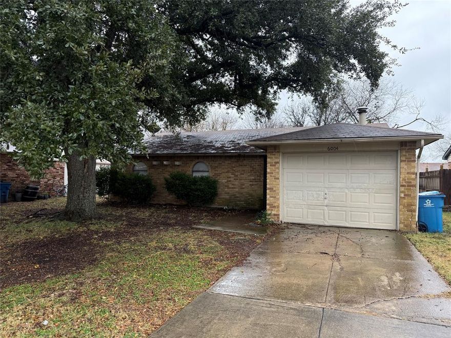 Single-story brick home built in 1975 offering approximately 1,332 square feet with 3 bedrooms, 2 bathrooms, and an attached one-car garage in Rowlett. This property is an ideal investor special with solid bones, functional layout, and clear value-add potential through cosmetic updates and improvements. Strong upside opportunity for a flip or long-term rental in Garland ISD with convenient access to major roads, schools, and retail. Property sold as is. Information deemed reliable but not guaranteed; buyer to verify all information.