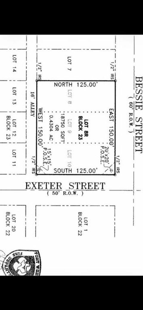 0000 Bessie St. Fort Worth TX 76014