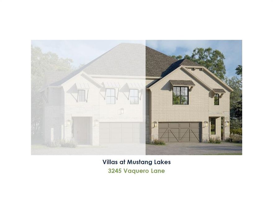 This desirable West-facing, 2-story design features a popular light brick color and gray stone elevation. Upon entering the large foyer there's a conveniently located powder bath just before reaching the wide-open main living space. The spacious family room offers a wall of widows for loads of natural light and opens to the dining area and the adjacent kitchen, which creates the perfect space for entertaining. The chef's kitchen is complete with a classic furniture-style island, stunning quartzite countertops, beautiful 3x10 tile splash, a bowed apron-front single bowl stainless sink, plenty of cabinets, and a large walk-in corner pantry. Upstairs is the main bedroom suite, plus 2 additional bedrooms, another full bath and a large game room for hosting family and friends. The utility room is also located on the 2nd floor for added convenience. Amenities include a gorgeous color scheme with beautiful light-colored prefinished wood floors downstairs, dark stained oak wood tread staircase with white painted risers, matte black finish lighting package and plumbing package, black metal stair balusters, frameless main shower, upgraded carpet and pad and so much more. Finishing out this lovely home is a covered outdoor living space and a 2-car garage with an additional garage niche area, which would be perfect for a work bench. Don't miss this opportunity!