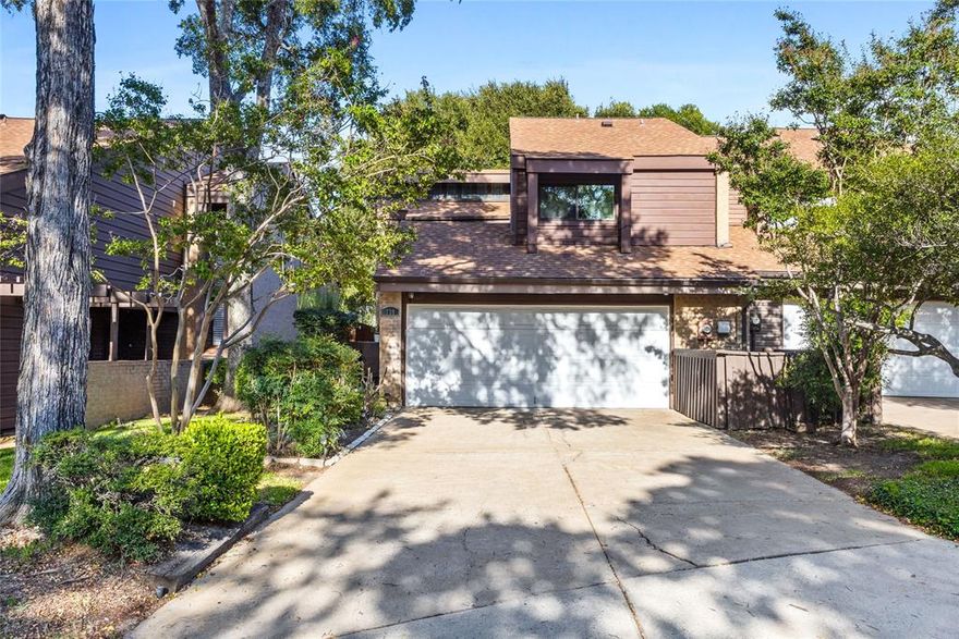 Stylish living meets everyday convenience in this updated townhome in Woodhaven Country Club Estates! Just minutes from downtown Fort Worth with quick access to I-30 and 820, this well-kept community offers mature trees, a sparkling diving pool, and low-maintenance living. Inside, soaring ceilings and open living spaces create a welcoming atmosphere. The spacious family room with wood-burning fireplace and wet bar-in-waiting is perfect for entertaining, while the kitchen offers modern updates, ample storage, and a breakfast nook that opens to a private patio—ideal for morning coffee or evening get-togethers. Upstairs, the oversized primary suite features an en-suite Hollywood bath and generous closet space. A second bedroom plus a versatile loft and enclosed balcony—perfect for an office, workout area, or reading nook—add flexibility to the floor plan. With a 2-car garage, recent updates including new windows and door, and HOA covering water, exterior upkeep, and community pool, this home is move-in ready and designed for easy living.