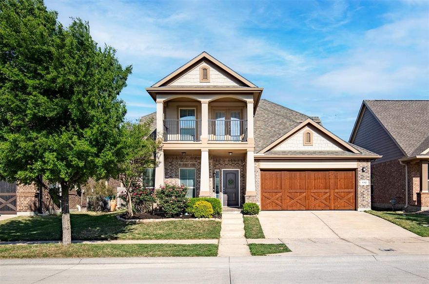 Welcome home to this one owner 4-bedroom, 2.5-bath home in the highly desirable Harvest community in Argyle, offering 2,799 square feet of spacious living on a quiet cul-de-sac with a large, flat backyard and convenient access in and out of the neighborhood. This well-maintained home features fresh interior paint and brand-new carpet throughout, creating a move-in-ready feel. The thoughtfully designed floor plan offers generously sized rooms, multiple walk-in closets, and abundant storage space.  A standout feature is the private balcony off the bonus room.  The bonus room provides a perfect flex space for a second living area, office, playroom, or retreat. The oversized backyard offers excellent space for entertaining, play, or future outdoor additions. Located in the sought-after Harvest community, this home combines comfort, functionality, and location!