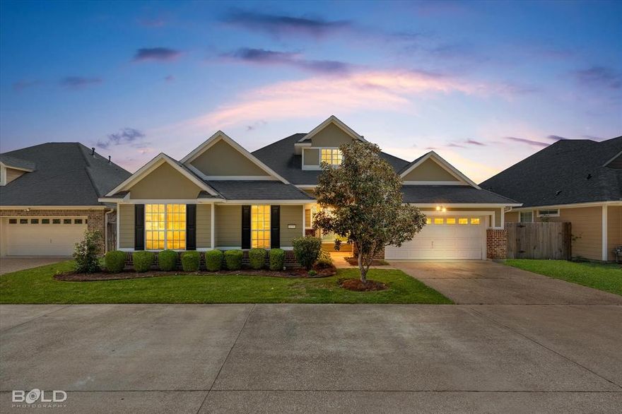 Welcome to this beautifully maintained 3 bedroom, 2 bathroom home built in 2010, offering a spacious open concept layout and an unbeatable lifestyle in one of the area’s most amenity rich communities.

Designed with both comfort and flexibility in mind, this home features three bedrooms plus a dedicated study that can easily serve as a fourth bedroom, guest room, or playroom. The remote primary suite provides a private retreat, while the open living, dining, and kitchen areas create a seamless flow that is perfect for everyday living and entertaining.

What truly sets this property apart is the incredible HOA and community amenities. Enjoy access to a private riverfront setting complete with a boat launch, lakes for fishing, and over three miles of lighted, pet friendly walking trails. The neighborhood also offers 24 hour guard service for added peace of mind. HOA dues provide exceptional value by covering front lawn maintenance as well as water, sewer, and trash services.

Conveniently located just minutes from the Youree Drive corridor, you will have quick access to shopping, dining, and everyday conveniences, along with close proximity to LSUS.

This home offers not just a place to live, but a lifestyle filled with comfort, convenience, and outdoor enjoyment.