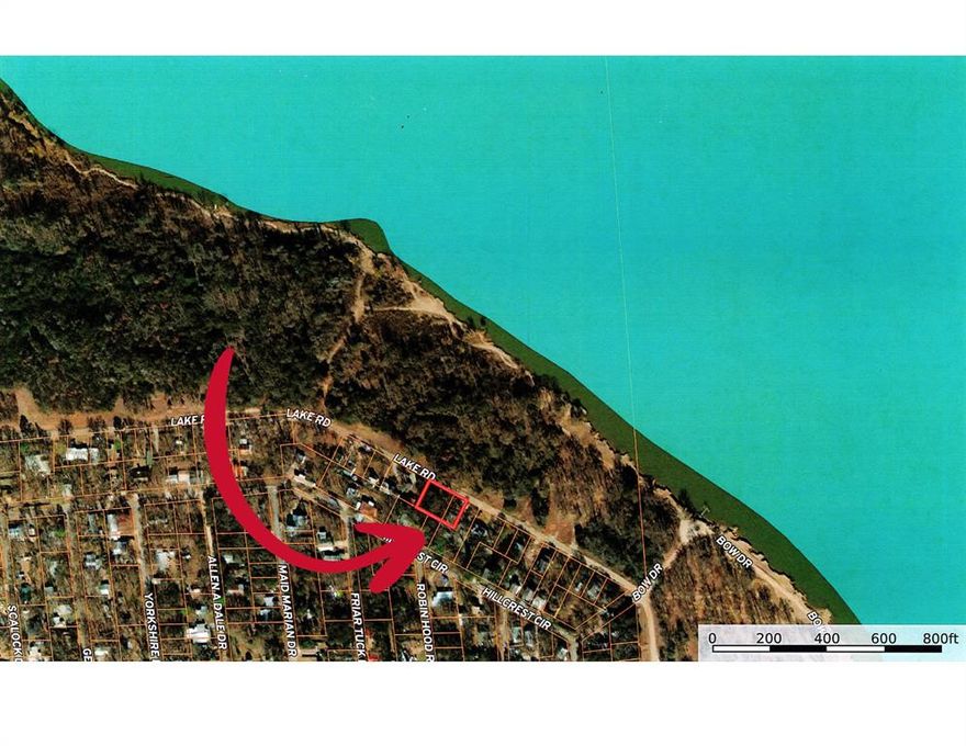 3 adjoining lots ACROSS the street from the USA Land and Lake Texoma....Walk to Texoma or drive about 2 blocks to the Sherwood Shores Park and Lake Access Area..... Walk in the park or along the shoreline... Fish from the bank..Cedar Bayou Resort and Marina is just across Hwy 337 to the north and west....There is a path to the lake directly across from the land but there is a pile of driftwood flotsam from the high water this spring... probably need to clear a path thru the logs and limbs....Slab from burned cabin is still on the lot, 3 trees need to be removed... debris from the fire has been removed... pretty much a blank slate to build your Texoma  Retreat....