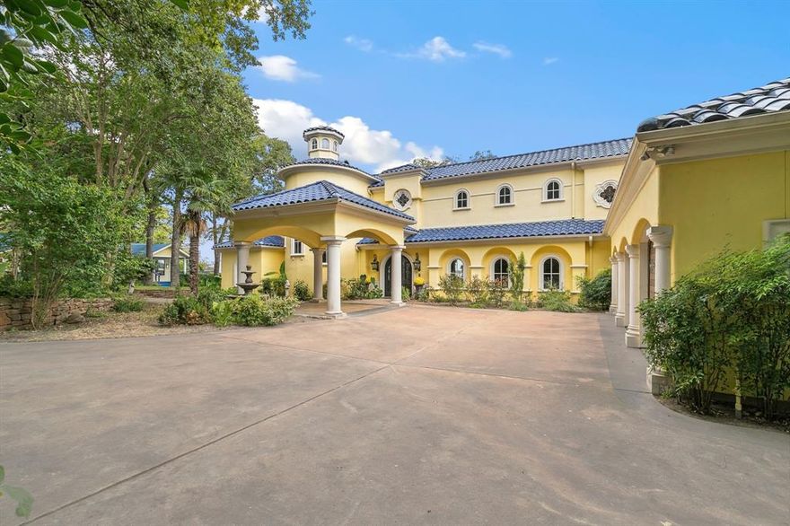 Luxury Lake Living 20 minutes from downtown Fort Worth! Capture this RARE OPPORTUNITY to own an exclusive estate on Eagle Mountain Lake.  NO HOA! This 4400 sf, 2-acre property has 240 ft of waterfront.  It is an 8-minute boat ride or a 15-minute drive to the renowned Ft Worth Boat Club.  This unique home has been beautifully and thoughtfully designed, leaving no detail overlooked. Soaring ceilings and custom Italian design are reminiscent of the Italian Lake District. A fully appointed, recently remodeled 1800 sf guesthouse includes rainforest granite countertops and custom cedar cabinets. It has been a proven, booked BnB, with Super Host status. This Mediterranean marvel took over two years to complete, with top-notch materials from around the world, including an imported blue tile roof. Enjoy main body, and deep water for sailing, boating, swimming, and fishing.  Awaken to brilliant sunrises and reflections of unforgettable sunsets. This home will certainly become a family legacy.