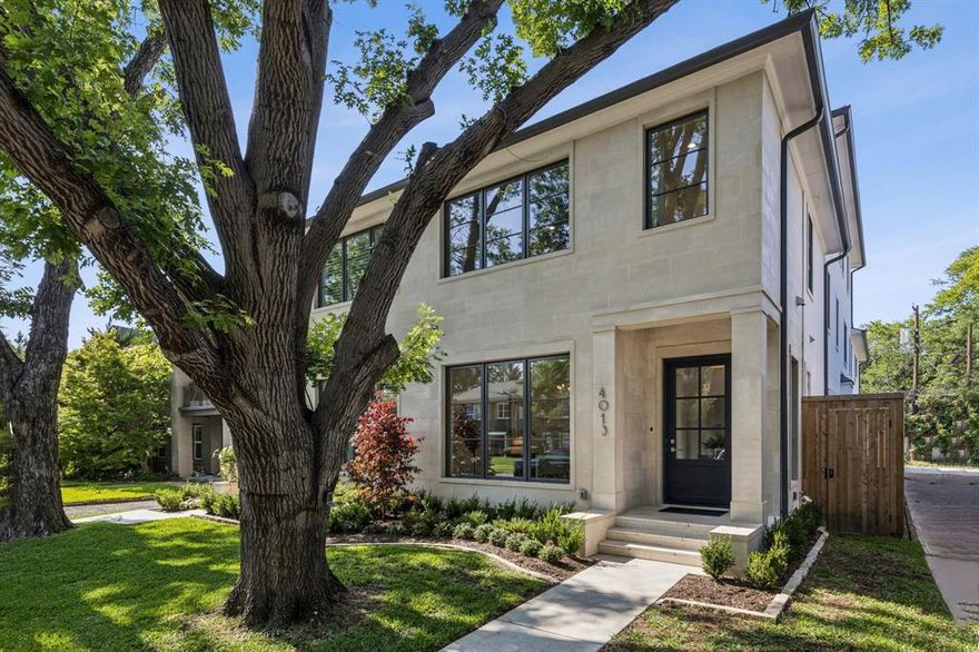 Open Sunday December 7th 2-3:30pm! 3 Story New Construction Luxury SFA Built by Nickey Oates Company Custom Homes. Flowing Floor Plan, 4 Bedrooms 4 Full Baths 1 Half Bath, 4300 Total Sqft, 1100 Sqft Primary Suite, Stunning Interiors, Full Size Elevator, Gourmet Subzero Wolf Gas Range Kitchen, Custom Cabinetry, Oak Hardwood Floors, Walker Zanger Tile, Full Marble Baths, 3 Living Areas, 2 Wet Bars, Large Custom Closets, Lueders Limestone Front Facade, Lueders Limestone Fireplace, Phantom Screened Lueders Limestone Patio, Private Courtyard, Energy Efficient, Metal Roof, Sonos Surround Sound System, Control4 PreWired! Attached 2 Car Oversized Garage, Gated, Pier and Beam, Double firewall, No HOAs. Great location, walk to Highland Park Village, Whole Foods, Shops of Highland Park and more!