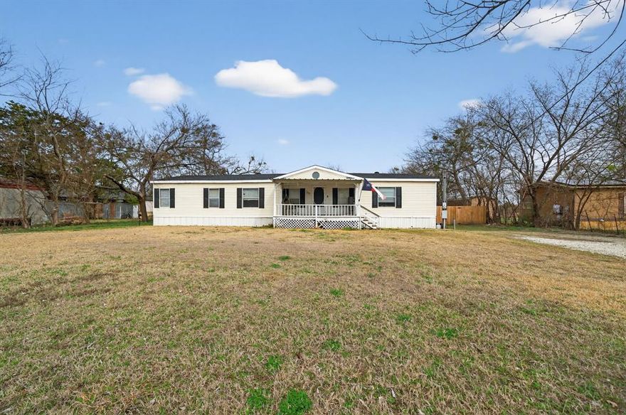 Step inside 109 Wallace Street in Lone Oak, a charming 3 bedroom, 2 bath home situated on a spacious half acre lot with plenty of room to enjoy both indoor and outdoor living. The open floor plan creates a bright, inviting atmosphere that’s perfect for everyday living and entertaining. An updated bathroom adds a fresh, modern touch, while the layout flows seamlessly from room to room. Step outside and enjoy the large backyard, complete with mature trees, a storage shed, and both a covered front porch and covered back porch—ideal for hosting guests, relaxing, or enjoying peaceful evenings outdoors. With ample space to gather, this property is truly designed for entertaining. Conveniently located near schools, shopping, dining, and more, this home offers the perfect blend of comfort, space, and accessibility. An excellent opportunity to enjoy small-town living with everyday conveniences just minutes away.