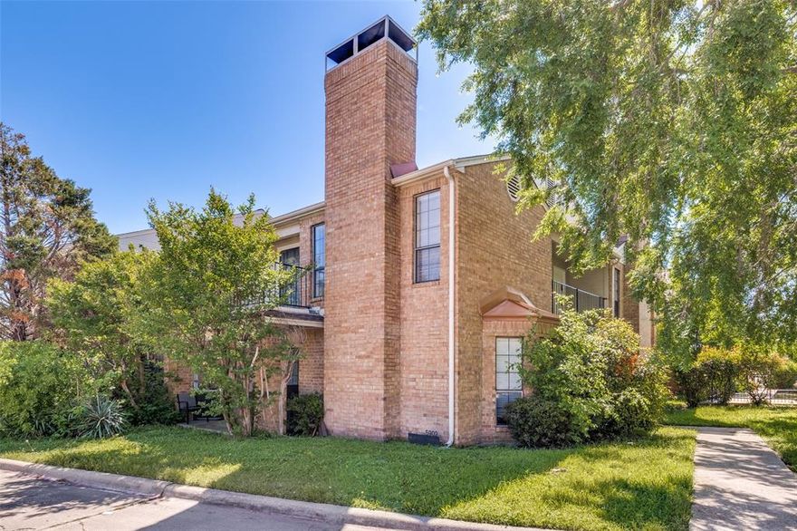 Spacious 2-bedroom, 2-bathroom condo within walking distance of Lake Ray Hubbard! This condo features LVP floors, wood-burning fireplace, full-size washer-dryer connections, fresh paint, new Electrical Panel, AC Unit, and Google Nest Thermostat. The kitchen has been beautifully renovated and features brand new stainless-steel appliances and sink, soft close kitchen cabinetry, ceramic tile backsplash, and butcher block countertops. Refrigerator included. Move-in ready!