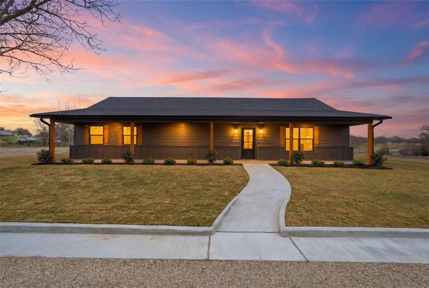 Rare opportunity to own a truly unique property on 8+ breathtaking acres with private access to a creek and seasonal water overflow in the back—plus panoramic views you have to see to believe. Tucked away in a prime location, you’ll enjoy peaceful country living while being just five minutes from everyday conveniences. This three-bedroom, two-bath home has been completely rebuilt from the studs up, offering the character of an established setting with the confidence of brand-new construction. All major systems have been replaced, including wiring, HVAC, drywall, roofing, and more—providing modern efficiency and peace of mind. Inside, the open-concept kitchen, living, and dining area creates an inviting space ideal for gathering and entertaining. Beautiful finishes and meticulous attention to detail are evident throughout. The kitchen features abundant cabinetry, generous prep space, and a large pantry to keep everything organized. The primary suite is a true retreat, thoughtfully designed with a spa-inspired bath that includes a large walk-in shower, separate soaking tub, and an impressive closet with exceptional storage. Two additional bedrooms offer flexibility for family, guests, or a home office. Step outside and discover what truly sets this property apart. With over eight acres to roam, there’s ample room for animals, recreation, or simply enjoying the wide-open space. Access to the creek invites fishing, exploring, or peaceful evenings taking in the views. Whether you envision a small hobby farm, weekend gatherings under the stars, or quiet mornings overlooking the landscape, this property delivers. Country serenity, modern luxury, and unbeatable convenience—all in one remarkable setting.