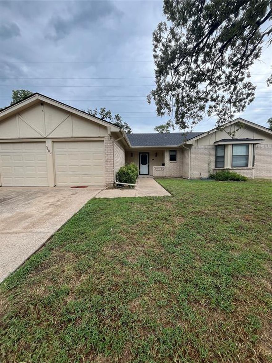 Welcome to this spacious and well-laid-out 4-bedroom, 2 full bath single-family home located in the heart of Arlington, TX. This home offers the perfect combination of comfort, potential, and convenience—with immediate move-in availability!

Step inside to find a functional layout with generously sized rooms, a huge dining area, kitchen, washer and dryer hook ups accompanied with a 2-car garage provides plenty of parking or extra storage space.

Out back, you'll find a massive backyard—a rare gem in this area—perfect for entertaining, relaxing. There's even a small shed that could be transformed into a workshop, man cave, she-shed, or other creative backyard project!
