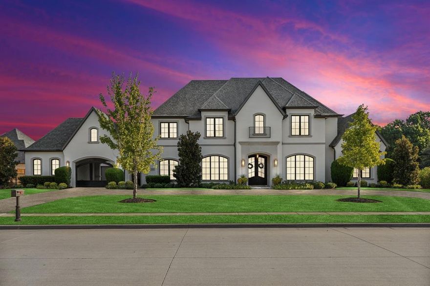 BACK ON THE MARKET - BUYERS FINANCING FELL THRU - Welcome to an exceptional retreat on 1.32 acres of pristine land in one of the most sought after neighborhoods in Prosper. From the moment you step through the grand two story foyer with its sweeping curved staircase, you’ll be captivated by the exquisite craftsmanship that defines this home. Every detail has been carefully curated to create a space that’s perfect for both grand entertaining and everyday living. The kitchen is a masterpiece with an oversized island, farmhouse sink, double dishwashers, commercial grade appliances, and spacious pantry. For added convenience, a separate catering kitchen ensures seamless hosting for elaborate gatherings. The home is a tech savvy sanctuary with centralized automation of TVs, surround sound, security, lighting and automated shades all easily controlled at your fingertips. Movie lovers and sports enthusiasts will appreciate the easy access to the dedicated downstairs media room, designed for an immersive experience. The laundry room provides maximum functionality with space for two washers and dryers, along with a home organization station. Imagine endless summer days spent lounging poolside in the show stopping 55,000 gal pool and oversized spa or enjoying a night swim under the stars, all set against the backdrop of lush landscaping, an outdoor kitchen and a sitting area with gas fire pit. The home's location offers access to exceptional, top rated Prosper ISD schools. Walnut Grove HS is a state of the art facility providing outstanding opportunities for students in both academics and extracurricular activities. The home’s structural integrity is just as exceptional as its design. Built with a Tella Firma foundation, this property is set on piers engineered to withstand expansive soil conditions. For peace of mind, the garage also houses a tornado shelter built to endure an F5 tornado. 

We invite you to experience the epitome of refined living.