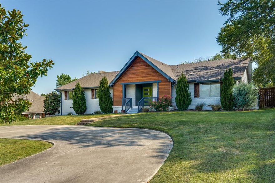 Entertainers Dream set on nearly half an acre in the desirable Eastern Hills neighborhood. Stunning split-level residence offers a perfect blend of modern updates and timeless charm. Boasting 4 spacious bedrooms, 3.1 baths, and a 2-car garage, this home is designed to meet all your lifestyle needs. It’s a perfect retreat with an appealing layout that maximizes both space and functionality. Step inside to discover an open floor plan that seamlessly connects living spaces, creating an inviting atmosphere for entertaining and everyday living. Beautiful wood flooring enhances the home's natural warmth and elegance. The light-filled living areas are adorned with designer light fixtures, adding a touch of contemporary flair. The primary suite is a private retreat with a spa-inspired bathroom that includes a steam shower, soaking tub, and heated floors. Amazing closet with custom shelving. Secondary bedrooms are generously sized and offer flexibility plus you have a dedicated office space. Spacious sunroom has an abundance of natural light. The upper level features a spacious kitchen and dining room overlooking the backyard and pool. Kitchen offers sleek quartz countertops, stainless steel vented exhaust, farmhouse sink & vegetable sink, walk-in pantry and ample cabinet space. Ideal for culinary adventures and hosting gatherings. The lower level houses the garage, keeping parking and storage tucked neatly out of sight. Outdoor living is just as impressive with a private backyard oasis. A shimmering saltwater pool invites you to cool off on warm Texas days, while the large fenced-in backyard provides plenty of space for recreation and relaxation. The property backs up to a former golf course, which ensures both beauty and added privacy with greenbelt views. Experience the perfect balance of modern comfort and serene living in this thoughtfully updated home. Schedule a showing today!