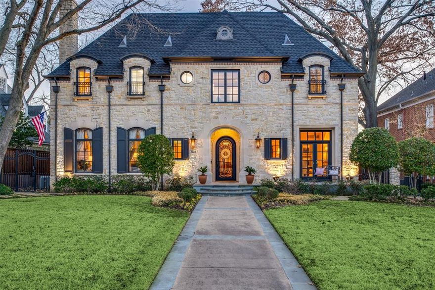 Fantastic traditional residence built by Gage Homes in University Park. Meticulously maintained on a coveted 70x160 lot in HPISD (Boone). Expansive formal living room and dining room flank the grand entry and lead you to the walk up bar and generous private office with built-ins. Large open kitchen and family room concept features a breakfast room. Kitchen is complete with custom cabinetry and 8 burner Thermador professional grade range and gas ovens, a walk-in pantry, private secondary office and butler’s pantry. The second floor boasts a spacious primary suite with a sitting area, wet bar, ample bathroom and large walk-in closet. Also upstairs, you'll find 4 secondary bedrooms with en-suite baths and closets, and a large game room. An unfinished 3rd floor offers 480sf to make your own or keep as excellent storage. Large backyard with room for a pool and access to a second half bath. Thoughtful details and meticulous care make this home perfect for its next owner!