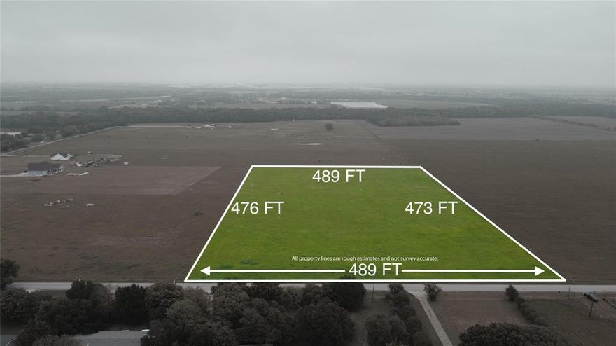 Well positioned property Approximately 5.3 acres located within the city limits, currently holding an ag exemption and offering an opportunity for future residential use. The property will require re-platting, with the expected final tract size being approximately 5 acres once completed. Buyer could potentially subdivide into two tracts of approximately 2 acres each, subject to city & county approval, zoning requirements, and subdivision regulations. This provides flexibility for a future homesite, development opportunity, or long-term hold. Electricity is available at the road. Rice Water is believed to service the area, though buyer should verify availability, capacity, and connection requirements directly with the provider. A septic system will be required for sewer service. Buyer to confirm all intended use, re-platting and subdivision feasibility, utility availability, and any development or building restrictions with the city and applicable authorities.