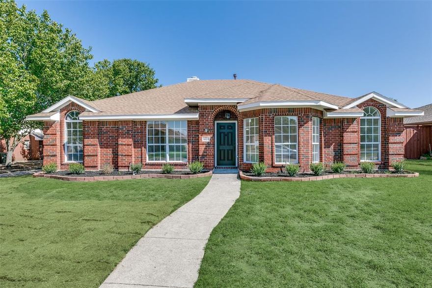 Don't miss this beautiful 2,315 square foot one-story ranch home, in desirable Allen ISD. Upon arrival, you will love the curb appeal and once inside greeted to an open concept layout and entertainer's living space! This spacious home features 4 bedrooms, 2 full baths, 2 living spaces, and 2 dining spaces! The home has been thoughtfully reimagined by Maverick Design. Throughout the home, you will find luxury vinyl plank wood look flooring, new quartz countertops, a designer-chosen paint scheme, and stainless steel appliances. Designer-chosen fixtures and tile throughout the bathrooms & kitchen. The separated primary bedroom features a large walk-in closet, ensuite bath double vanities, and a walk-in shower plus tub. Generous size guest bedrooms are located on the opposite side of the home Convenient location with easy access to all major roads, shopping, & dining. Schedule today! Don't forget to ask about the 1% seller credit towards closing when using the seller's preferred lender!