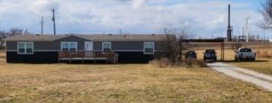 Come see this BEAUTIFUL home located on 2 acres outside of the busy city! This home is perfect for a quite out of the way spot to let your family breath. With the 2 acres you can spread out and enjoy land! This 4 bedroom, 2 bath was built in 2023! Don't miss your chance to see it! Contact Mary Buhr for more information. Buyers and buyer's agent to verify all information