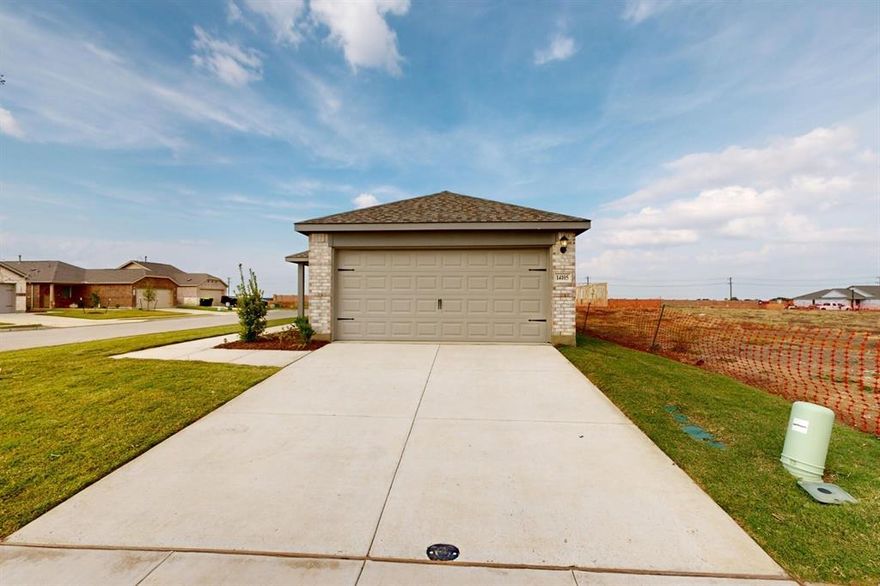 Built by M-I Homes. Welcome to this charming 3-bedroom, 2-bathroom home located in the peaceful and amenity-rich community of Mobberly Farms. 

This new construction home, meticulously built by M-I Homes, one of the nation’s leading new construction home builders, offers a perfect blend of modern comfort and traditional coziness. The thoughtfully curated Gold Interior Package brings this space to life with beautiful finishes including luxury vinyl plank flooring in the main living spaces, an abundance of white-painted cabinetry, and granite countertops in the well-equipped kitchen.
 
As you step inside, you're greeted by an inviting open floorplan that seamlessly connects the living spaces, creating a warm and welcoming atmosphere. Large windows fill the space with natural light.

The kitchen is a chef's delight, featuring sleek granite countertops, upgraded stainless steel appliances, and ample storage space for all your culinary needs.

The owner's bedroom offers a peaceful retreat with an extended bay window and an en-suite bathroom, providing a private oasis to unwind after a long day.

The additional bedrooms are perfect for family members or guests, offering comfort and versatility.

Step outside to the landscaped backyard, where you can enjoy the fresh air and relax in the outdoor space.

With a 2-car garage, convenience is at your doorstep.
 
As one of our new homes for sale in Pilot Point, TX, 14105 Bacton Road, offers a peaceful neighborhood setting while being close to local amenities, schools, and parks. 
 
Don't miss the opportunity to make this house your home sweet home. Schedule a visit today and experience the comfort and convenience this home has to offer.