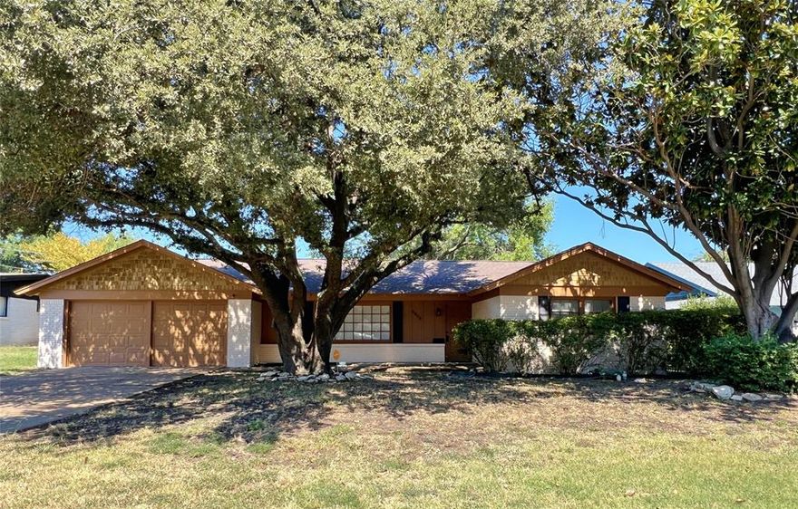 This beautifully refreshed 3-2-2 features two spacious living rooms, a dining area, and a kitchen with granite countertops and refrigerator included. Front entry leads to the spacious formal living area. The cozy gas fireplace in the family room creates a warm atmosphere, while the open layout to the breakfast area and kitchen makes it ideal for entertaining. Beautifully updated kitchen features gleaming granite countertops and stainless steel appliances. Retreat to your inviting primary suite with updated bathroom and walk-in closet. French doors lead to the large backyard with open patio, great for indoor-outdoor living. Recent updates include fresh paint, modern fixtures, and stylish features throughout. Conveniently located near schools and multiple shopping and dining options. Come see your new home today! Owner must approve all pets.