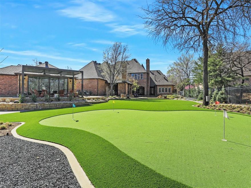 Welcome home to this updated, transitional home in Exclusive Westwyck Hills with the BACKYARD OASIS of your dreams. Nestled among trees on a beautiful street, this gorgeous home greets the most discerning Buyers with designer finishes throughout. Enter the impressive entry Foyer to find the stunning Dining room with Butlers Pantry and Walk-in Wine Room. Step into the Great Room, ready for family and friends, with an open floor plan with the Kitchen and Breakfast room with quaint fireplace. The Kitchen is Chef ready with top-of-the-line SubZero fridge, built-in ice machine, Wolf appliances, 2 large islands with quartzite counters, large Pantry + Mom's planning desk area. The Downstairs Media is adjacent to the Great Room. Two Executive offices provide for comfortable work-from-home space. Settle into the Master Retreat with sitting room, remodeled spa bath with larger shower, soaking tub and 2 vanities, plus spacious closet. Private Guest Suite is also down, along with a full Pool Bath. Upstairs you find 3 private Bedrooms with walk-in closets and updated bathrooms, 2nd Laundry room, plus a Game Room. Head to the large Club-Game Room with TV area, full Bar-Mini Kitchen with island, room for game tables, and then into the separate 11 seat Media-Screening room.  Step outside to the most incredible yard, completely re-envisioned and remade, with multiple covered Sitting Areas, 2 fireplaces, full outdoor Kitchen, updated pool, water features, fire bowls, completely new landscaping, new irrigation system, full landscape lighting, outdoor sound system, Putting green and Sport Court! Step into the separate and just completed 26x21 WELLNESS Center with space for Full Gym, floor-to-ceiling pivot doors to the outside covered patio + custom Finnish Sauna (space could also be converted back to a 2 car garage).