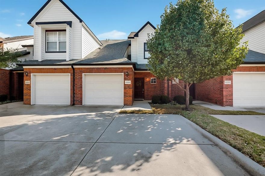 Welcome to 2344 Southcourt in Irving! Located inside a gated community and backing to a peaceful greenbelt, this turn-key townhome delivers lock + leave living with style. The kitchen features white cabinetry, granite counters, stainless appliances, breakfast bar seating and an open sightline to the dining + living areas. Living room feels bright + airy with crown molding, large windows, and direct access outside. All NEW carpet throughout. Upstairs, the primary suite includes a loft flex space and an ensuite spa-like bath with soaking tub + fully tiled walk-in shower with frameless glass. Backyard offers privacy with no neighbors behind. HOA maintains the lawn + community includes a pool. Incredible location close to DFW Airport, major highways, schools, shopping and dining. Perfect for frequent flyers, first time buyers, or downsizers looking for convenience + lifestyle.