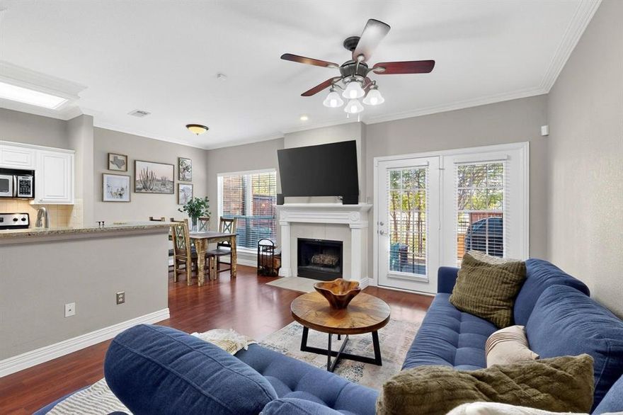 Welcome to 2344 Southcourt in Irving! Located inside a gated community and backing to a peaceful greenbelt, this turn-key townhome delivers lock + leave living with style. The kitchen features white cabinetry, granite counters, stainless appliances, breakfast bar seating and an open sightline to the dining + living areas. Living room feels bright + airy with crown molding, large windows, and direct access outside. All NEW carpet throughout. Upstairs, the primary suite includes a loft flex space and an ensuite spa-like bath with soaking tub + fully tiled walk-in shower with frameless glass. Backyard offers privacy with no neighbors behind. HOA maintains the lawn + community includes a pool. Incredible location close to DFW Airport, major highways, schools, shopping and dining. Perfect for frequent flyers, first time buyers, or downsizers looking for convenience + lifestyle.