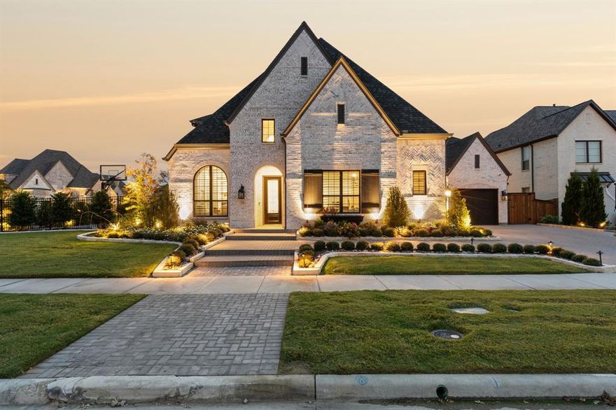 Welcome to this stunning 2021 home on .36 acre lot, in desirable Edgestone at Legacy.This beautiful property boasts 5 bedrooms, 5 full baths, and 3 half baths, including a convenient pool bath.Extraordinary attention to detail+upgrades throughout the entire home.With its vaulted ceilings in the family room, large game room, and dedicated media room, this home offers the perfect space for relaxation and entertainment.The dedicated office+2nd planning area make working from home a breeze.Custom cabinetry throughout the entire home with soft close feature.MIL suite  conveniently located on the first floor. Primary closet, secondary BR+garage feature custom California closet system.Beautiful pool+spa, gas fire pit, sport court and outdoor kitchen w- granite counter. Extensive landscaping, outdoor lighting and surround sound.Low maintenance turf yard+dog run.Located in the heart of Frisco w- easy access to The Star, Legacy West + HEB.Don't miss this opportunity to make this your home!