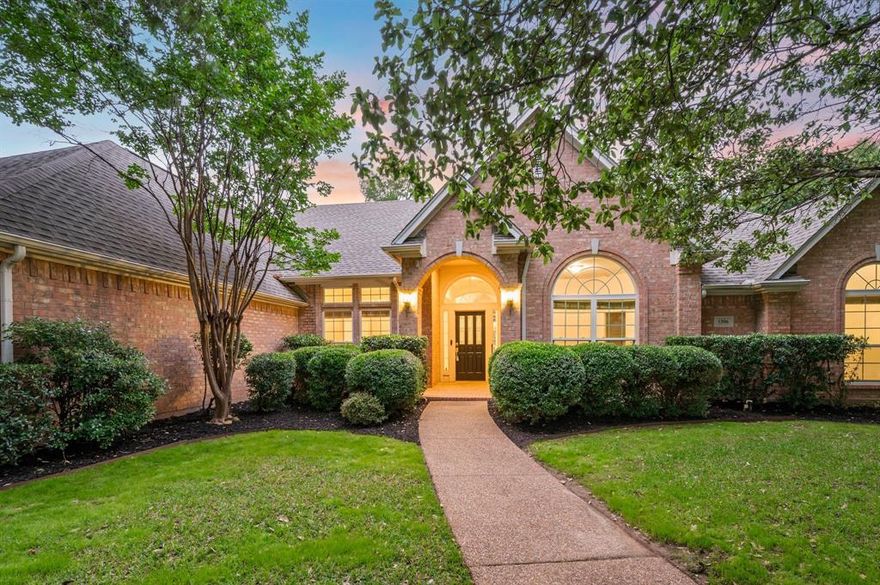 Welcome to this beautifully maintained single-story home in the highly desirable Stone Lakes addition, offering the perfect blend of comfort, functionality, and style. Freshly painted throughout, including all walls, doors, trim, and the garage, this move-in ready home shines with pride of ownership from the moment you walk in. This spacious 4-bedroom, 2.5-bath home features an open and inviting layout designed for both everyday living and entertaining. The kitchen is equipped with stainless steel appliances and flows seamlessly into the main living areas, creating a warm and connected space. Two fireplaces add charm and character, providing cozy gathering spots throughout the home. The private primary suite offers a relaxing retreat, while the thoughtfully designed ADA-accessible shower adds convenience and flexibility. Additional bedrooms are generously sized, offering plenty of space for family, guests, or a home office. Step outside to your own backyard oasis complete with a sparkling pool, perfect for relaxing or hosting during those warm Texas days. A rare 3-car garage provides ample space for parking, storage, or hobbies. Located in a sought-after neighborhood close to parks, shopping, and dining, this home truly has it all. Don’t miss the opportunity to make it yours!