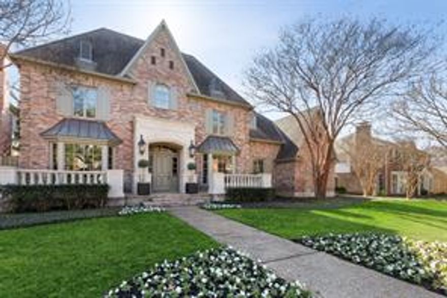 Stately University Park Living. Timeless Architecture exuding Quality Custom Construction. Double Lot with Pool & Grassy Yard. Loggia with Outdoor Fireplace. Board-on-Board Fence with Electronic Sliding Gate. Pier & Beam. Classic Center Hall Floor Plan. Downstairs Master plus Extra Bedroom. 2 Master Closets. 2 Offices. 3 Living Areas. High Ceilings. Solid Wood Flooring. Spacious Rooms. Incredible Built-ins & Tailored Millwork. En-Suite Baths. Wide Hallways & Staircase. Large Foyer. Windows, Windows, Windows! Wet Bar. Open Foodie Kitchen. Island, Full-Size Sub-Zero Fridge & Freezer, Full-Size Wine Cooler, 6 Burner Gas Cooktop & Double Ovens. Fab Location. HPISD Attending Newest Elementary. A Very Special Home.