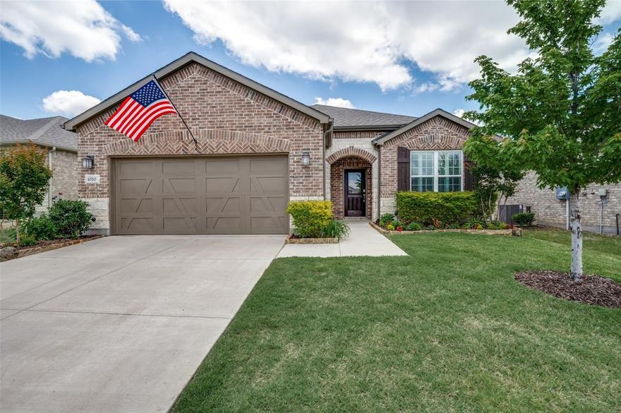 Luxurious Living in Del Webb’s Over 55+ Active Adult Community of Union Park! Discover this stunning 3 Bedroom, 2 Bath Home Plus Study and Sunroom, featuring OVER $120K in UPGRADES ~ including a Custom 32 ft. x 13 ft. Outdoor Covered Living Area set on a private interior lot! This exquisite 1 Story home combines high end finishes with unparalleled functionality.  Enjoy the seamless flow of an open floorplan adorned with rich maple wood floors, plantation shutters, crown molding, trayed ceilings and natural light.  Luxury Kitchen features Oversized Quartz Island with Room for Counter Stools, End Cap Shelves for Cookbooks or décor, Upgraded Cabinets, Gas Cooktop, KitchenAid Stainless Appliances Oven, Microwave, Convection Oven, Dishwasher, Generous Pull Out Drawers.  Quartz Counters with Stone Tile Backsplash, Butlers Pantry and Walk in Pantry.  A Custom Stone fireplace anchors the Living Area connecting the Dining, Kitchen, Living and Sunroom areas perfect for entertaining or leisurely afternoons.  The primary Suite offers a retreat with an oversized shower with seat, extended Vanity with dual sinks and Exotic Granite Countertops, and a spacious closet.  Outdoors unwind on your expansive 360+ Sq. Ft. Custom Covered stained concrete Outdoor Living and Patio with sunshades, ceiling fan, surrounded by a private tranquil backyard.  Study at Entry with French Doors.  Secondary Bedrooms Split from Primary Suite Share Bathroom with Exotic Granite Vanity.  Mud Room at Garage Entry.  Utility Room features full size Washer and Dryer Area. Benefit from Del Webb’s Resort Style Amenities including Swimming, Pickleball, Tennis, Yoga, Walking and Biking Trails, Activity Clubs.  Incredible location, just minutes from Retail, Shopping, Costco, HEB, Frisco, Prosper and more.