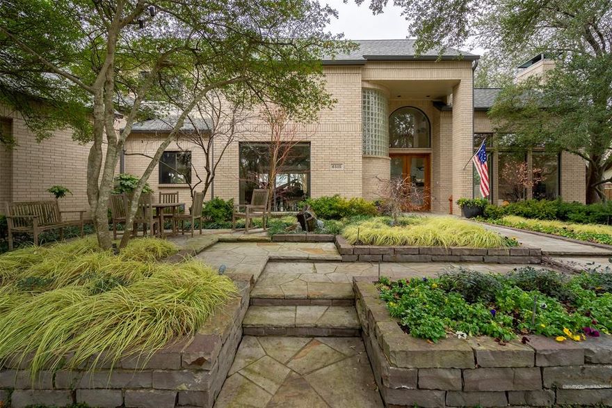Enter to beautiful Art Deco lines and soaring 20+ foot ceilings in the LR-entry way with gas FP, floor to ceiling windows providing beautiful landscape views.Sits on an over.5 acres greenbelt on a quiet, cul-de-sac. Glass blocks in many parts of the home. Kitchen opens to oversized den with gas FP, electronic shades. Solarium giving stunning panoramic views of the backyard and Bert Fields Park.Kitchen has two stoves:4 burner gas and 4 burner electric, sub-zero fridge, wet bar, wine fridge, ice maker, and Thermador double ovens. All bd rooms with walk-in closets. Master has floor to ceiling windows, steam shower, sitting area and access to floored attic from master closet. Greenhouse off garage.Plenty of storage