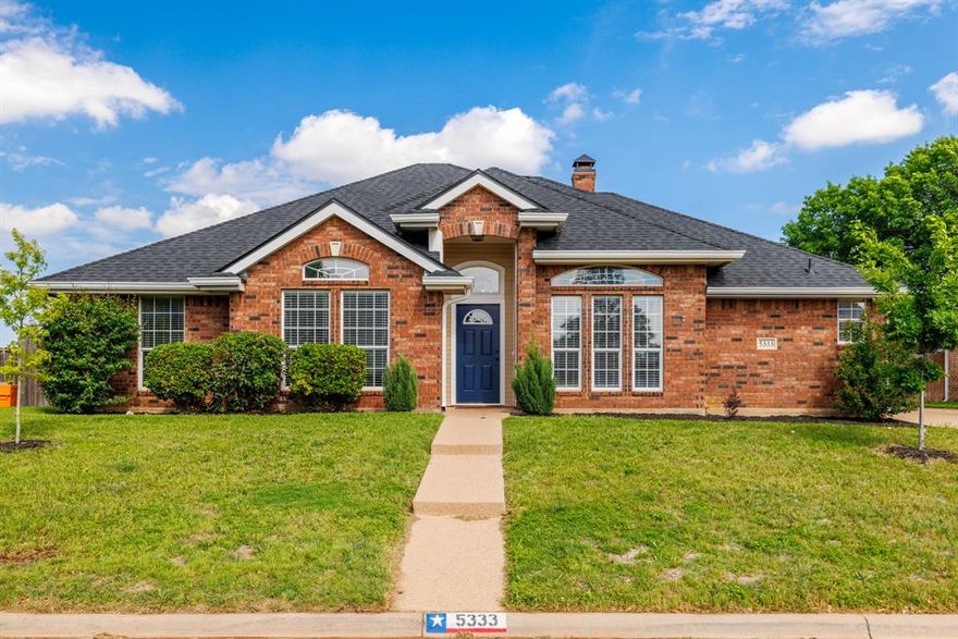 Welcome to this charming 3 bed, 2 bath home in the Wagon Wheel subdivision, located in Wylie ISD! You’ll love the open layout and split floor plan that gives everyone a little extra privacy. Tile and wood floors run throughout, making the home feel warm and easy to maintain. The kitchen is a great gathering spot with granite countertops, solid wood cabinets, and a big walk-in pantry for all your storage needs. The primary suite is a relaxing retreat with a spacious bathroom, and there’s even a private office—perfect for working from home or a quiet hobby space.  The roof was replaced with Class 4 shingles on March 1st 2024 and the HVAC system was replaced on July 20 2022. Come take a look…this one just feels like home!