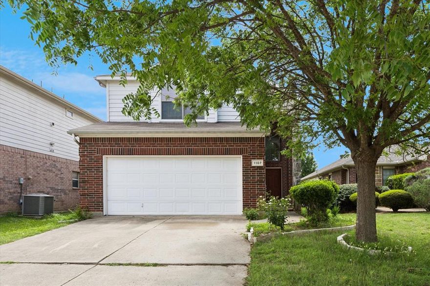 Welcome to this well-maintained two-story home located on a quiet cul-de-sac in the desirable Winchester Park subdivision! Built in 2008, this spacious 3-bedroom, 2.5-bath home offers 1,829 sq. ft. of comfortable living space with a functional and inviting layout. The main floor features an open-concept design with a bright living area that flows seamlessly into the dining space and kitchen—perfect for everyday living and entertaining. The kitchen offers ample cabinet and counter space, a breakfast bar, pantry, and easy access to the utility room and a convenient half bath. Wood laminate flooring in the living room and ceramic tile in the kitchen add both style and durability. Upstairs, you’ll find a versatile second living area or game room, along with all bedrooms. The primary suite includes a spacious walk-in closet and an ensuite bath featuring a relaxing garden tub. Secondary bedrooms are generously sized with access to a full bath. Step outside to a large backyard with plenty of room for outdoor activities, play, or entertaining. The cul-de-sac location provides minimal traffic and additional parking space, adding to the home’s appeal. Conveniently located near schools, shopping, and major highways, this home offers comfort, space, and a great location.