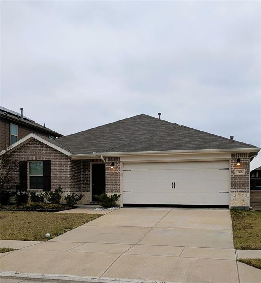 Welcome to 2408 Wildhaven Rd, a beautifully maintained 4-bedroom, 2-bath home in the sought-after Wildcat Ranch community of Kaufman County. Offering 2,068 sq ft of comfortable living space, this home features an inviting open layout designed for both everyday living and entertaining.
The kitchen comes fully equipped with a gas cooktop, gas oven, microwave, dishwasher, refrigerator, disposal, and walk-in pantry. A washer and dryer are also included, making this home truly move-in ready. The front-facing single-door garage and driveway provides easy access and plenty of parking.
Located in the scenic 75114 area, this property offers a peaceful atmosphere surrounded by wide-open Texas landscapes. The neighborhood blends a sense of calm with the convenience of nearby shopping, dining, recreation, and essential services. Residents also enjoy easy access to Wildcat Ranch Community Amenities including a playground, dog park, large swimming pool,  splash pad, a club house and a modern state-of-the-art fitness center.  All just a short walk away from your front door. 
Although the community offers a quiet retreat, you’re still within a comfortable distance of the vibrant attractions of Dallas and Fort Worth—perfect for enjoying city amenities while returning home to a relaxed, spacious environment.
Experience the best of both worlds in this inviting Wildcat Ranch home. Schedule your tour today!