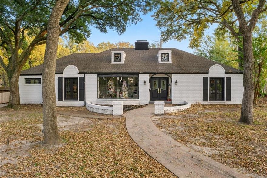 This absolutely stunning home could be yours! The completely renovated home offers 5 bedrooms, 4 full baths, two spacious living areas, and two fireplaces. Four bedrooms feature ensuite baths, with two providing private entrances—ideal for guests, in-laws, or flexible living arrangements. You’ll be impressed by the custom built-ins, thoughtful upgrades, a new commercial HVAC system, and abundant storage throughout. The kitchen is designed for cooking enthusiasts and holiday hosting, featuring a gas cooktop and double ovens. Step outside to a generous backyard courtyard (approximately 600 sq ft) complete with a trellis, flowerbeds, and just outside the courtyard welcome to an inviting in-ground pool—perfect for entertaining or relaxing in the hot summer. Beyond the courtyard and pool there is still ample grassy area for play equipment or your pets needs. With ample space and a versatile layout, this home is well-suited for a growing family, multi-generational living, or special-unique space needs. Cozy yet expansive and ideal for hosting, this is a must-see property you’ll want to experience in person!