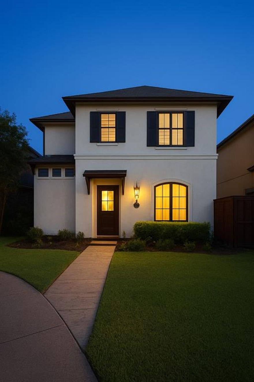 Tucked away on a quiet cul-de-sac in Shreveport’s sought-after Island Park community, this beautifully styled 3 bedroom, 2.5 bath home offers the perfect blend of classic New Orleans charm and modern, easy living. From the moment you step inside, high ceilings, elegant finishes, and abundant natural light create a welcoming atmosphere that immediately feels like home.

The main living and dining spaces flow effortlessly together, centered around a cozy gas fireplace—ideal for relaxed evenings or entertaining friends. The kitchen is both functional and inviting, featuring granite countertops, stainless steel appliances, a gas range, and a breakfast bar where mornings naturally gather.

One of the home’s most loved features is the oversized built-in workspace on the main floor. Whether you work from home, manage household life, or need a dedicated homework hub, this thoughtfully designed area offers a large desk, built-in storage, and plenty of room to spread out.

The downstairs primary suite is a true retreat, complete with a spacious en-suite bath offering dual vanities, a soaking tub, separate shower, and a walk-in closet. Upstairs, two additional bedrooms, a full bath, and a flexible bonus space provide room to grow, perfect for a reading nook, gaming area, or additional office.

Outside, enjoy low-maintenance living with a private patio and an attached two-car garage. Island Park is a peaceful, well-maintained neighborhood known for its scenic walking trails and proximity to the Red River. HOA amenities include a clubhouse, resort-style pool, fitness center, docks, private boat launch, pickleball and tennis courts, bringing everyday convenience and recreation right to your doorstep.