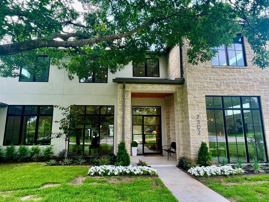 Another Garvey Homes, striking new construction that is striking and functional and ready for move in. Abundant natural light fills this home and shows off the quality and style that buyers are looking for. This wonderful floorplan perfect for entertaining and family living has it all. Soaring ceilings, white oak floors and large picture windows overlooking the covered patio and spacious back yard. The luxurious primary bedroom suite, study, guest bedroom and a 2nd living area are all downstairs. Upstairs has three en-suite bedrooms, a game room and a half bath.
Four car garage plus a prime corner lot with plenty of room for a pool and play yard. Large covered patio has heaters in the ceiling, remote screens, built in grill, sink and fridge for outdoor living. Huge back yard large enough for a pool, play yard and maybe even a pickleball court. Walk to Northaven Gardens, the JCC and the Northhaven trail. A truly special home built with quality finishes and design.