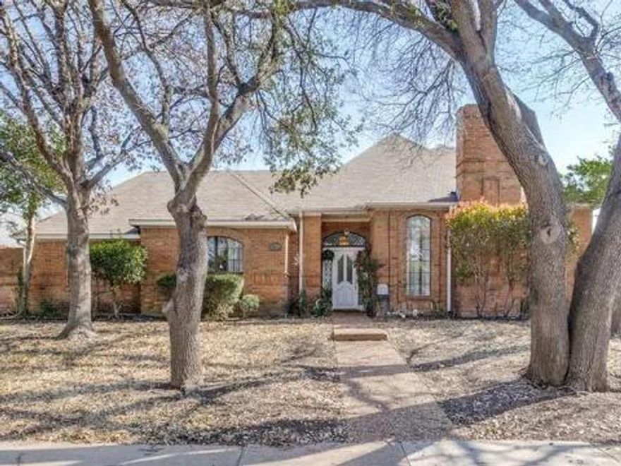 Beautifully maintained 4-bedroom, 3-bath single-story home in North Dallas with approx. 2,830 sq. ft. Featuring two living areas, formal dining, game room with wet bar, and updated kitchen with breakfast area. Spacious primary suite offers dual vanities, garden tub, separate shower, and walk-in closet. Backyard oasis includes a private pool, covered patio, and plenty of space for entertaining. Additional highlights: two-car garage with alley access, fireplace, and high-speed internet ready. Located in a great, safe neighborhood close to shopping, dining, and Baylor Scott & White Hospital, with easy access to PGBT and Dallas North Tollway. Zoned to Plano ISD schools.