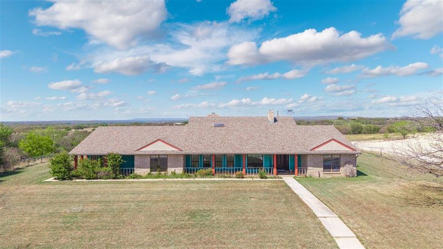 This grand home sits on 7.87 acres of wooded land with pave road access. The home has 5 bedrooms 3 and a half bathrooms with a large garage. The home boasts a massive kitchen with granite countertops large kitchen island and plenty of cabinets and a fireplace. The formal dining room is just off of the kitchen and has plenty of room for a grand table. The living room is cozy with its wood burning fireplace and French doors to allow the room to be sectioned off. Everyone will enjoy the game room area and its very own wet bar. The bedrooms are situated with a split bedroom arrangement and are large in size. The bedrooms have walk in closets and plenty of windows. This home is ideal for a large family or a growing family with an abundance of living space. Water to the home is supplied by a water well that also irrigates the large fenced in yard that you can enjoy from the covered front porch. The handy man will enjoy the workshop out back. The shop is metal constructed on a concrete foundation with a large roll up door. The shop has electricity hooked up and ready to be used. This property is a must see if you are looking for a place in the country with ease to a larger town. Call the listing agent to schedule a private showing.