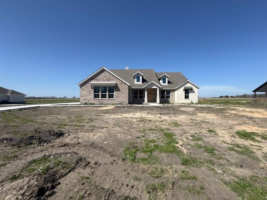 Estimated April 2026 completion! Ask us about our Trade In Trade Up program, we can buy your home! We are excited to introduce a brand new floor plan called the Salado! The entry is open to a bright flex Room on the right. The private owner's suite is separate from bedrooms 2 through 4. The owner's suite is complete by including a garden tub, separate shower, private commode, walk in closet, and dual, separate vanities. Adjacent to the owner's suite is the large living room with a fireplace option and open to the spacious island kitchen.