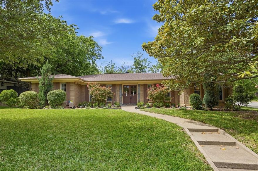 Charming and move-in ready, this 4-bedroom, 2-bath home in Ridgmar offers a versatile layout and thoughtful updates throughout, with the fourth bedroom currently being used as an office. The open floor plan features two spacious living areas and two dining areas, ideal for both everyday living and entertaining. The beautifully updated kitchen is a standout, equipped with professional-grade stainless steel appliances, including a 5-burner gas range, built-in full-size refrigerator and freezer, double ovens, a wine fridge, and a secondary prep sink, along with ample workspace and storage. Both bathrooms have been tastefully updated, and additional highlights include plantation shutters, a wood-burning fireplace, and an attached two-car side-entry garage. Step outside to a generous backyard with plenty of room to play, plus an open patio perfect for outdoor dining and gatherings. Ideally located just one block from Leonard Park, this home combines comfort, style, and convenience in a prime location.