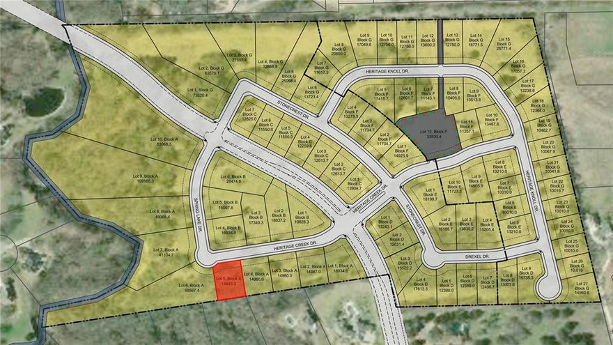 Rare opportunity to build your custom luxury estate in the highly desirable Heritage Crossing community in West Sherman. This premium lot is perfectly suited for a new home and offers the freedom to bring your own builder with no PID or MUD — keeping your investment focused on quality and design, not unnecessary fees. Heritage Crossing features oversized lots, mature trees, and elegant streetscapes, offering the privacy and space luxury buyers expect. Ideally located just minutes from US-75, you’re close to the expanding TI and GlobiTech campuses, upcoming retail and dining at Sherman Crossroads, and future development at Heritage Ranch. Zoned to sought-after S&S schools and within reach of the new Sherman High, this is the perfect setting for families looking to invest in both lifestyle and long-term value. All utilities are in place with completed infrastructure and final plat approved — ready for you to start building your dream home. With demand rising and limited premium lots available, don’t miss your chance to secure this exceptional homesite in one of Sherman’s fastest-growing and most prestigious neighborhoods.