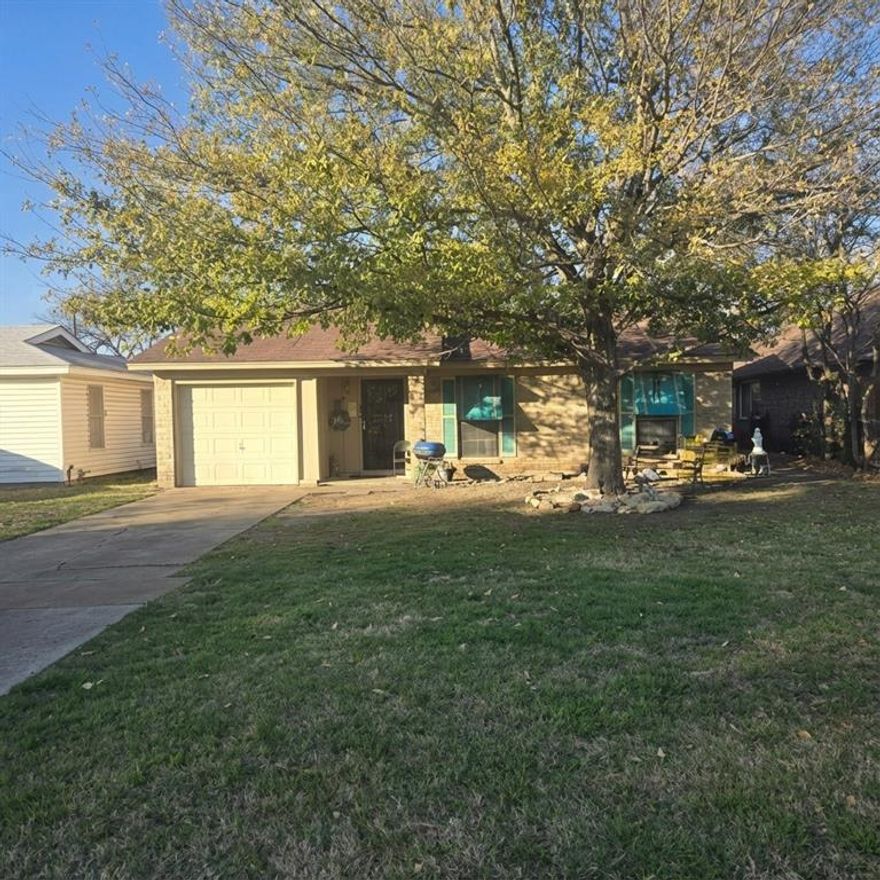 Built in 1970 and thoughtfully updated in 2023, this 3-bedroom, 2-bath home offers a solid foundation with room to make it your own. Ideally located just minutes from downtown Fort Worth, the property features a spacious backyard, perfect for outdoor living, entertaining, or future enhancements, along with a covered patio for year-round enjoyment.

Recent updates provide a refreshed starting point, while remaining cosmetic and finishing touches create an excellent opportunity for buyers looking to add value and personalize the space. Whether you’re an investor or a homeowner with vision, this property combines location, lot size, and potential in one of Fort Worth’s most convenient areas.