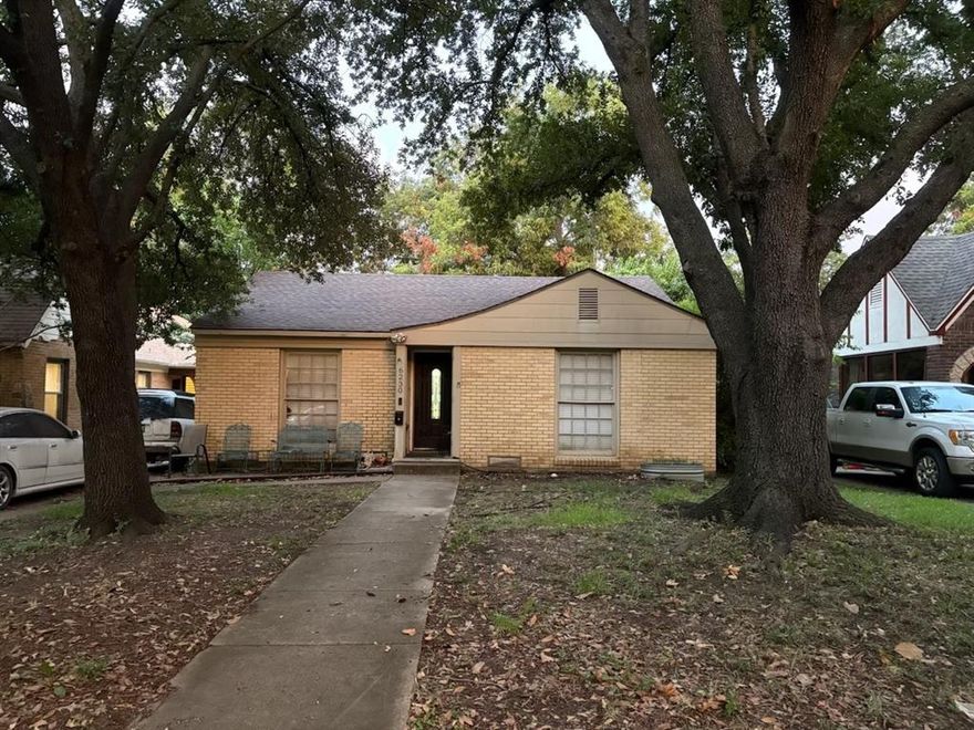 Calling all investors! Only next day showings available. Seller is very motivated and is looking for a cash or hard money loan offer. Roof is around 8 years old. HVAC was replaced in 2020. Foundation was repaired in 2022. Sewer line that goes to the main road was replaced this year. The water heated was also replaced this year. If you have been searching for a property to renovate, restore, or reimagine, this is your chance to own a piece of East Dallas with incredible potential. While the property is in need of upgrades, it presents the perfect opportunity for investors, renovators, or buyers eager to design their dream home. This property features hardwood floors throughout the house that could be polished to make them look like new again. There is also an storage room in the backyard that is long enough to be built as an additional room. The second  master bedroom needs flooring and the bathroom needs to be finished.
