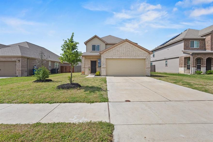 Seller will pay $5,000 towards buyers closing costs! Why buy new when you can own like-new at a more affordable price!? This beautifully maintained 4-bedroom, 2.5-bath home by Highland Homes offers a functional and inviting open floor plan, complete with a game room and 2-car garage. The main level features a spacious living area that flows seamlessly into the kitchen - perfect for both everyday living and entertaining. The kitchen is equipped with 42-inch cabinets, granite countertops, stainless steel appliances, and the refrigerator may convey. Fresh interior paint and updated light fixtures elevate the home beyond standard builder-grade finishes, adding a more customized and modern feel throughout. The first-floor primary suite is a true retreat, showcasing a bay window, granite vanity, a large shower and garden tub combo, and an oversized walk-in closet. Upstairs, you’ll find additional bedrooms and a versatile game room, offering plenty of space for family, guests, or a home office. Step outside to enjoy a nicely sized backyard complete with a patio and sprinkler system—perfect for relaxing or hosting gatherings. Seller is offering competitive incentives - contact the listing agent for details and schedule your private showing today!