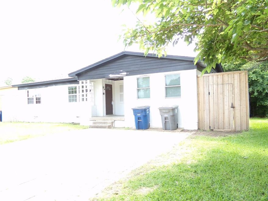 Amazing Buy and Hold Opportunity. Recently Rehabbed Bathrooms, Kitchen Floor, fresh Paint, New Fence, New plumbing and sewer under the house, New Water Heater, and beautiful hardwood floors. Minor Repairs need to flip it or rent ready. Go and Show. Buyer and Agent to verify all information.