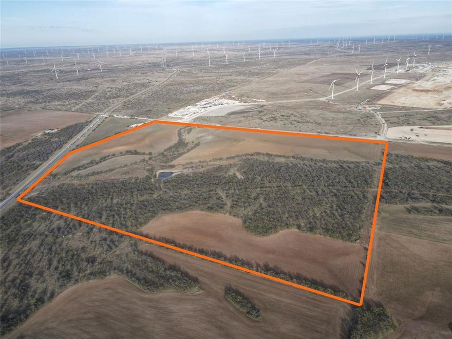 Exceptional 137± acre commercial tract located directly across from the Lancium AI Plant, offering a rare and strategic development opportunity in a rapidly expanding area. The property features approximately 1,000 feet of Highway 351 frontage, providing outstanding visibility and access, along with extensive FM 604 frontage on the east side directly across from the AI facility. Currently, the land is under cultivation, offering agricultural use and potential income while future development plans are underway. The property also includes an existing tank, adding to its utility and appeal. This highly versatile tract is well suited for a wide range of commercial and industrial uses, including trucking operations, a truck stop, RV park, logistics or warehouse development, or other services supporting the nearby AI plant. Situated in a high-traffic corridor with strong long-term growth potential, this property represents an excellent opportunity for investors and developers. Buyer to verify zoning, utilities, and development requirements.