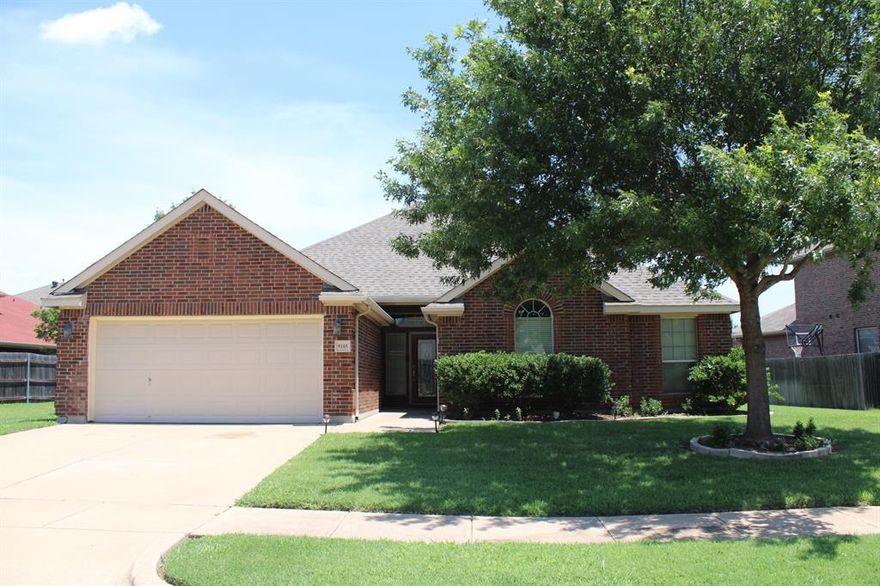 Very nicely maintained house, sitting on a oversized lot. Floor plan is open concept with an huge living area. Kitchen features granite counter tops, with a breakfast bar over looking into living room. Master bedroom is opposite of other three bedrooms , all with spacious closets. The master bathroom has separate shower , double sink vanity and a jetted tub . Utility room has extra space for a freezer or storage. The backyard has a cover patio to enjoy, and lot of yard for entertaining, a storage shed included. Located within a few minutes from Hwy 360 , leading to major highway and entertainment designations. Home will be AVAILABLE TO MOVE-IN JULY 8TH , pets are not allowed. Not accepting housing voucher.