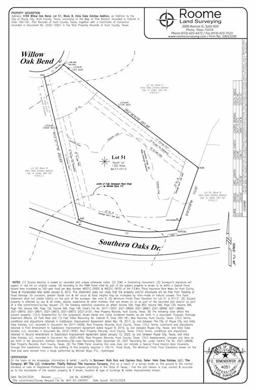 Vista Oaks Estates Add - Land